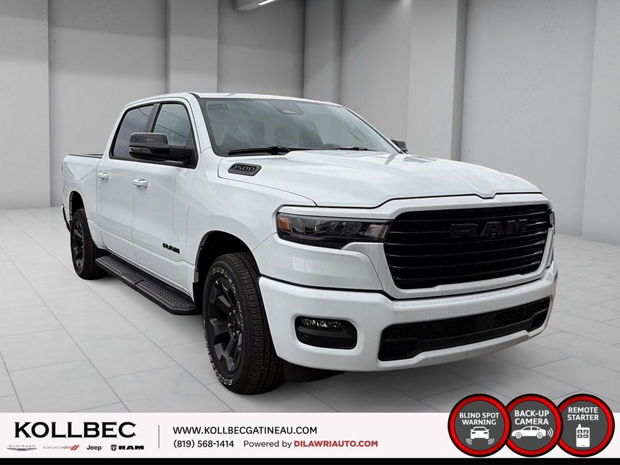 RAM 1500 Sport cabine d'équipe 4x4 caisse de 5 pi 7 po 2026 Blanc éclatant
