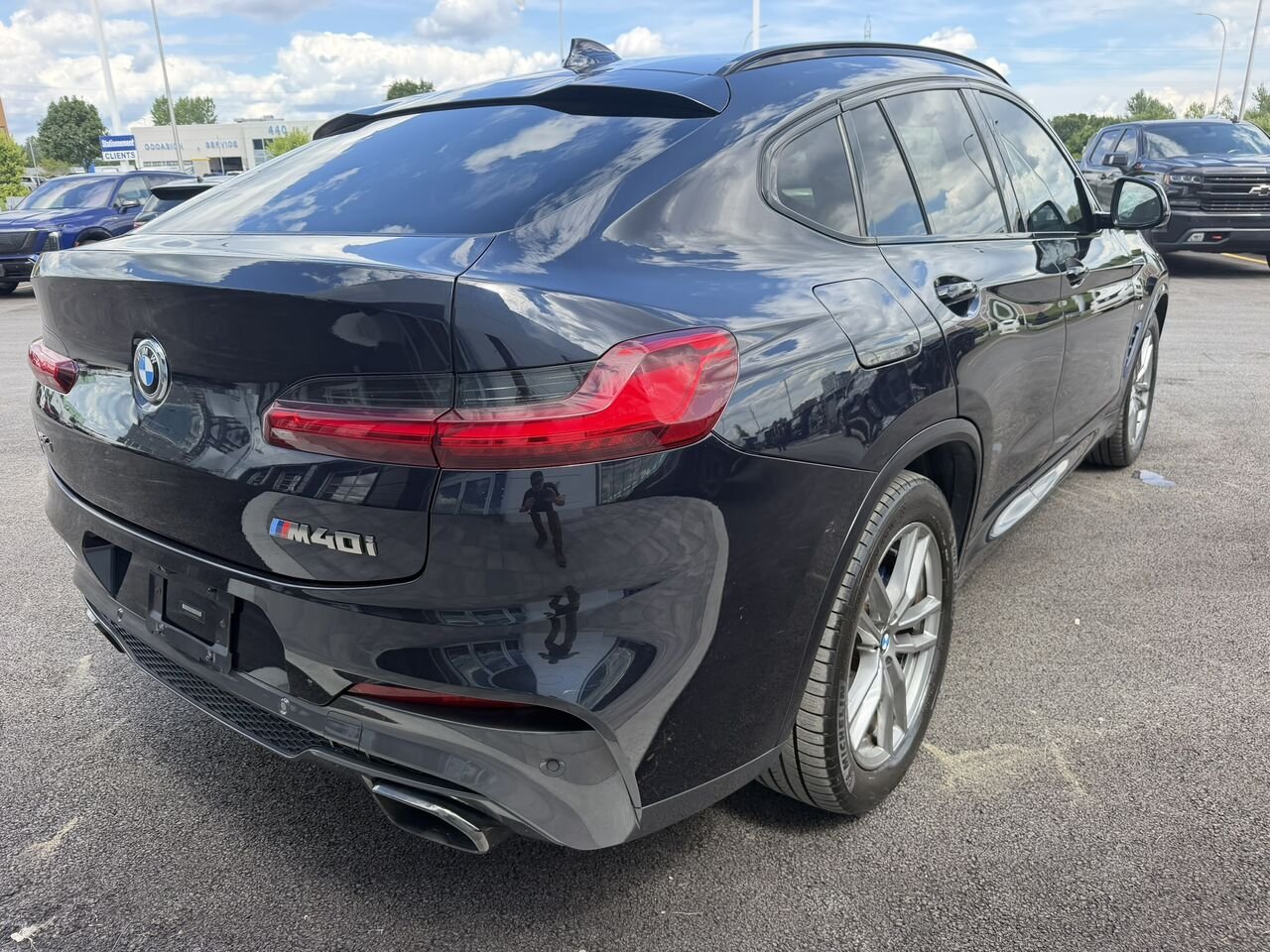 BMW X4 M40i COUPE 2021 Bleu Laval - photo #4