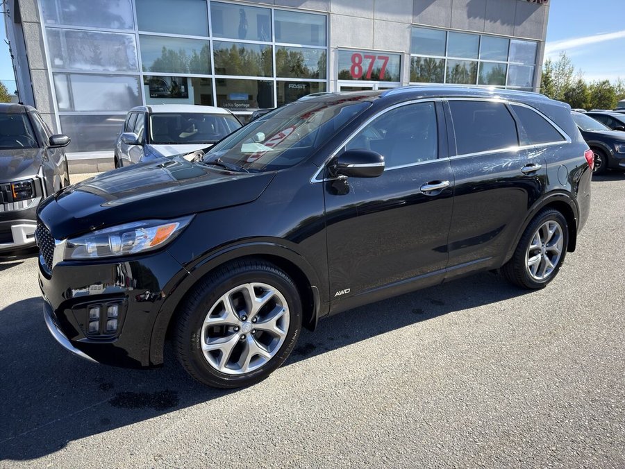 2017 Kia Sorento SX Turbo AWD DEMARREUR SIEGES VENTILES PAS ACCIDENTE Black