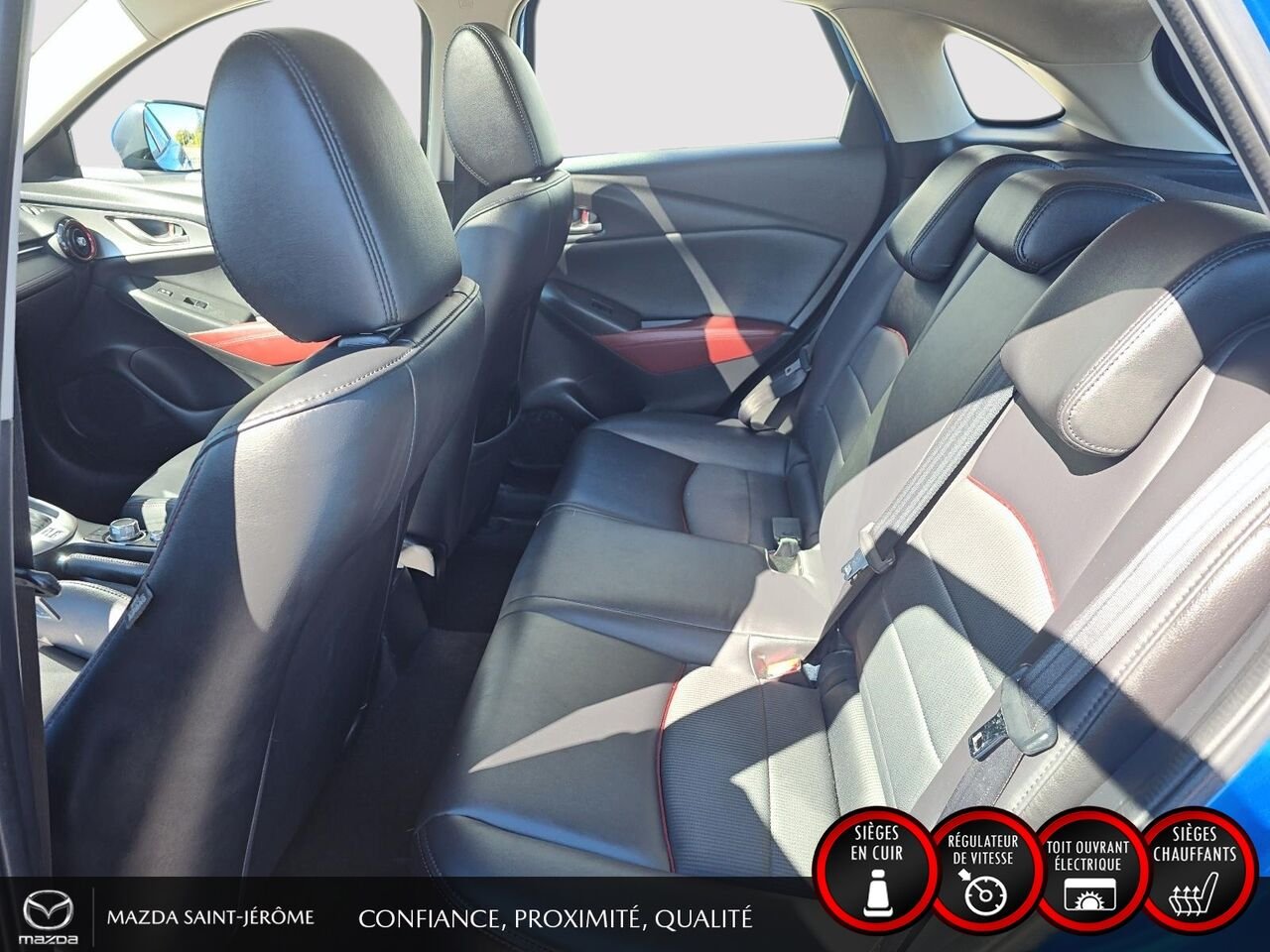 2016 Mazda CX-3 GS LUXURY | JAMAIS ACCIDENTÉ | TOIT OUVRANT | CUIR | MAGS Blue Saint-Jérôme - photo #20