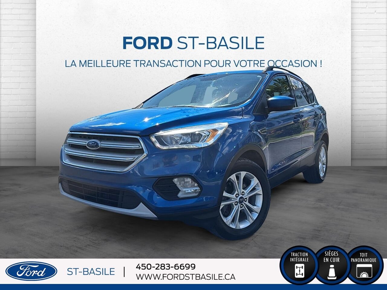 Ford Escape 2018 Bleu Saint-Basile-le-Grand - photo #0