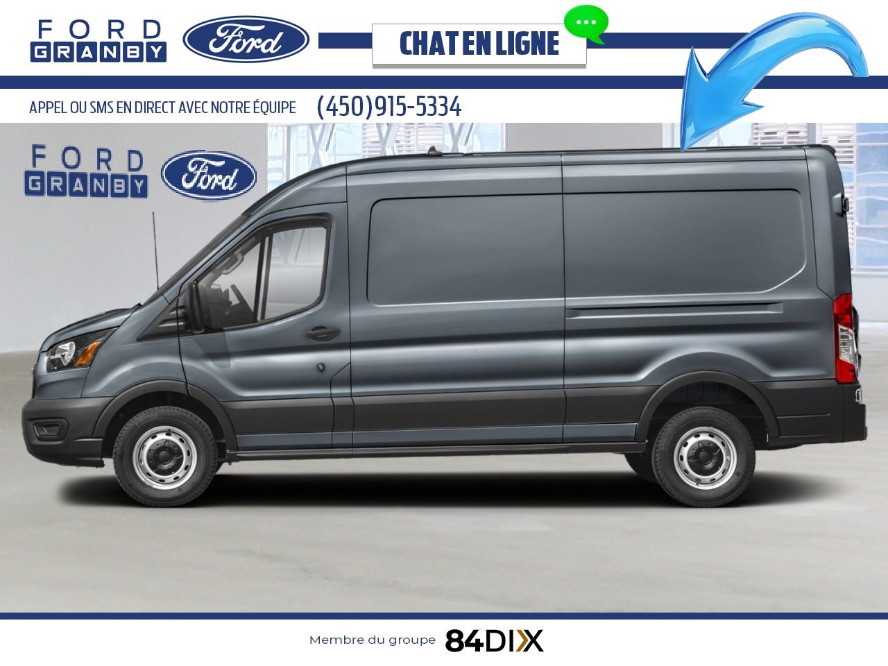 Ford Transit fourgon utilitaire 2025 Gris abysse métallisé Granby - photo #2