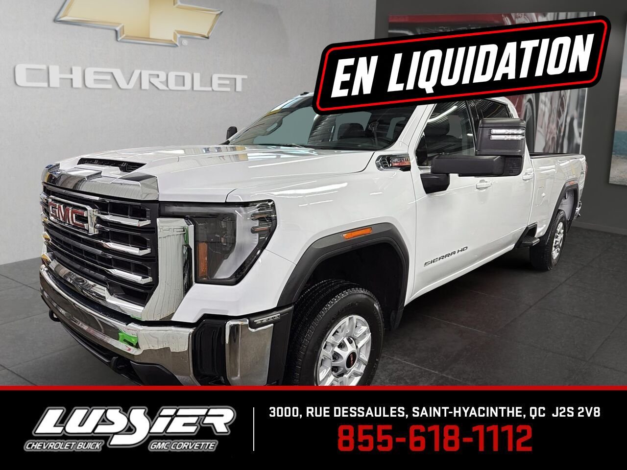 2024 GMC Sierra 2500HD SLE cabine multiplace 4RM 172 po White Saint-Hyacinthe - photo #0