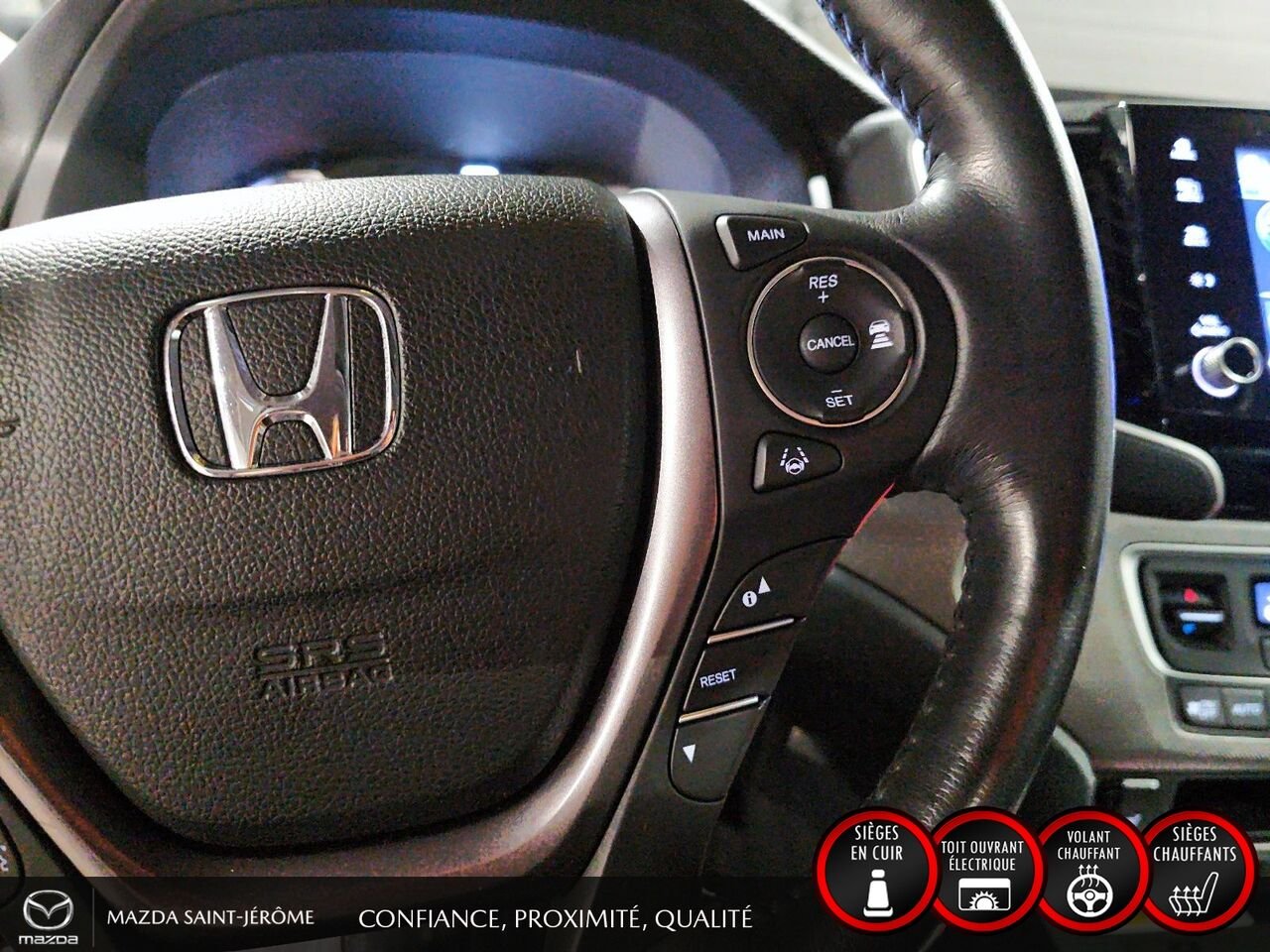 2022 Honda Ridgeline EX-L | 4X4 | TOIT OUVRANT | CUIR | VOLANT CHAUFFANT | DÉMARREUR À DISTANCE Black Saint-Jérôme - photo #15