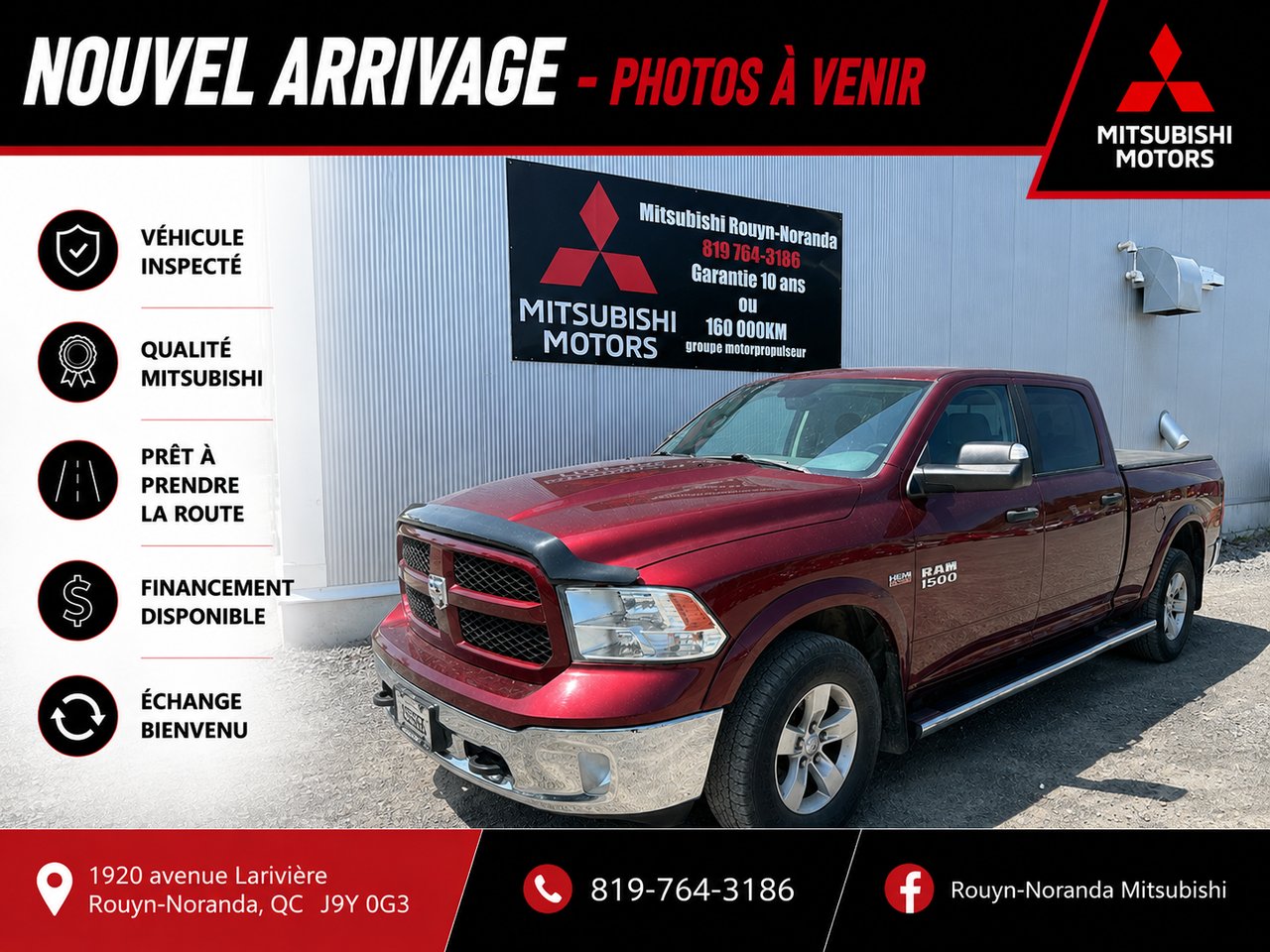 2017 Ram 1500 Red Mont-Laurier - photo #0