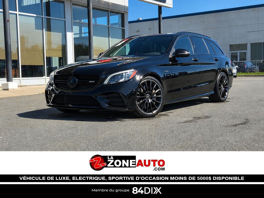 Mercedes-Benz C43 AMG Wagon 1 SEUL PROPRIÉTAIRE + JAMAIS ACCIDENTÉ + VOLANT ET EXHAUST PERFORMANCE 2021 Noir