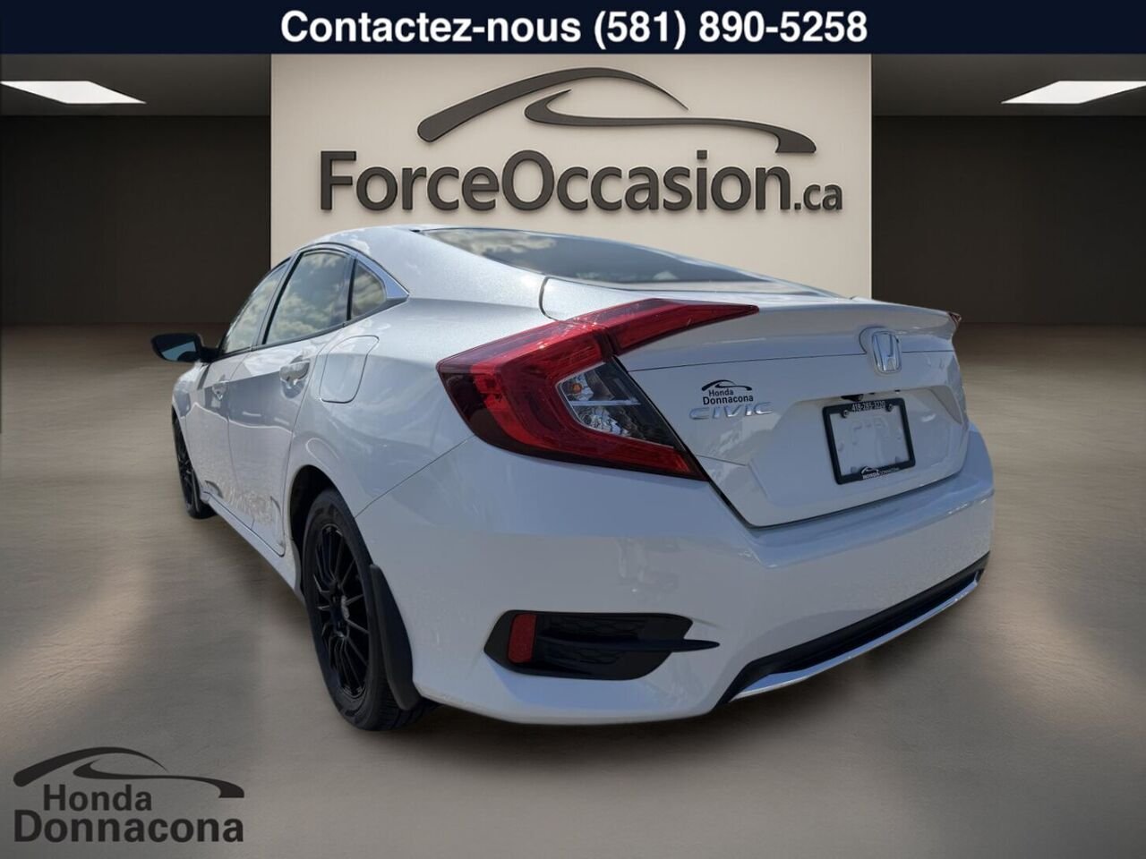 2020 Honda Civic White  - photo #6