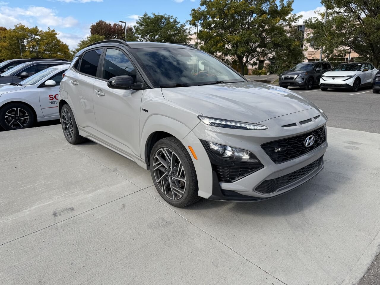 Hyundai Kona 1.6T N Line TI avec toit bicolore 2023 Gris Châteauguay - photo #3
