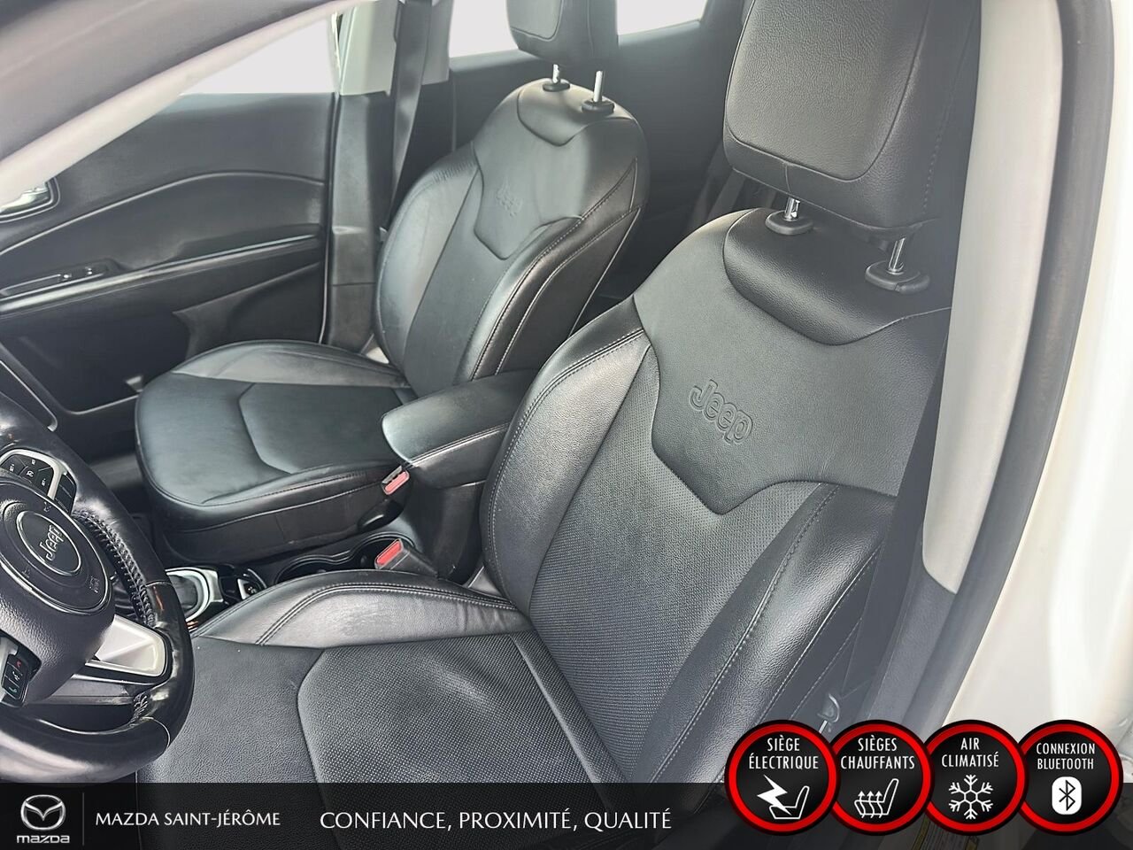 2021 Jeep Compass White Sainte-Agathe-des-Monts - photo #18