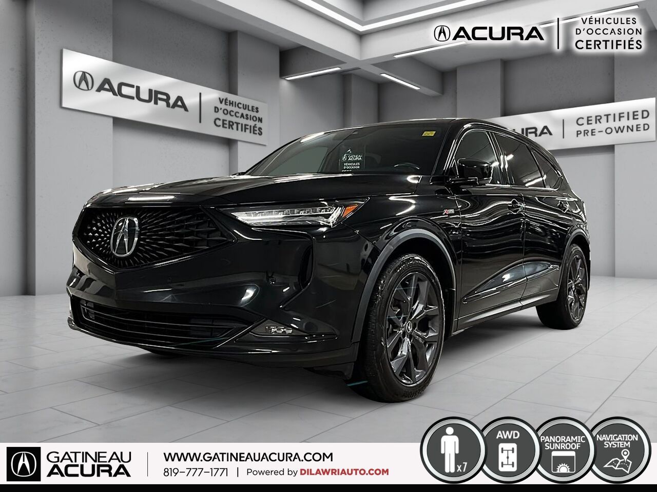 Black 2022 Acura MDX SUV / Crossover All-Wheel Drive Automatic