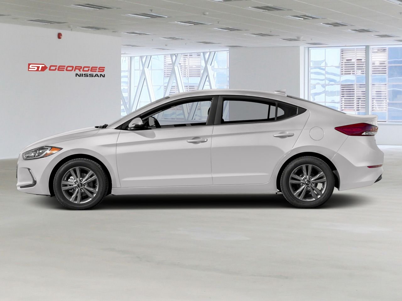 Hyundai Elantra 2017 Blanc Saint-Georges - photo #1