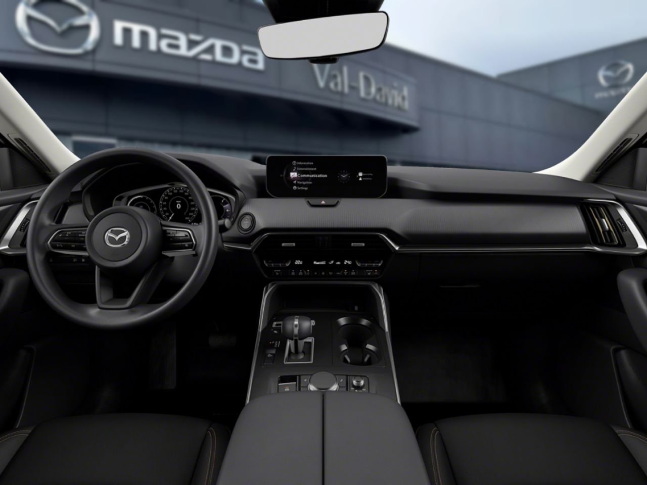Mazda CX-90 hybride rechargeable GS TI, COMMANDE AUDIO AU VOLANT, VOLANT CHAUFFANT 2026 Bleu cristal foncé mica Val-David - photo #2