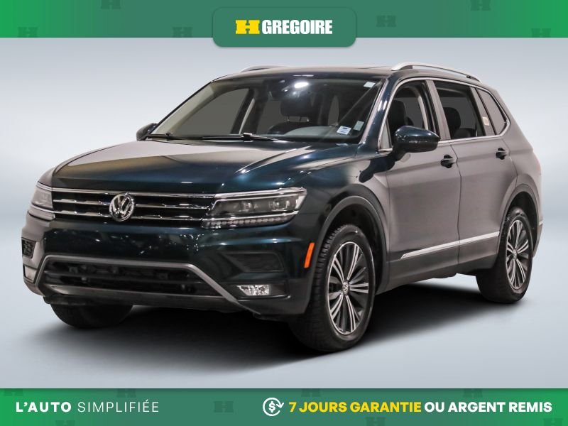 Volkswagen Tiguan Highline AWD AUTO AC CUIR TOIT NAV MAGS CAM RECUL 2019 Vert