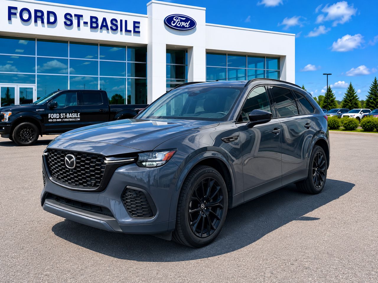 Gray 2025 Mazda CX-70 SUV / Crossover  Automatic