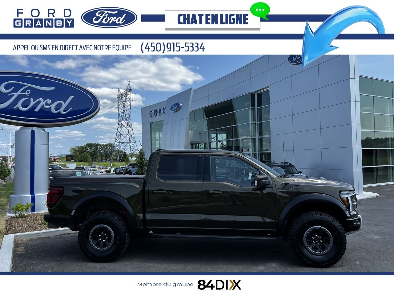 2025 Ford F-150 RAPTOR 37 802A Green Granby - photo #1