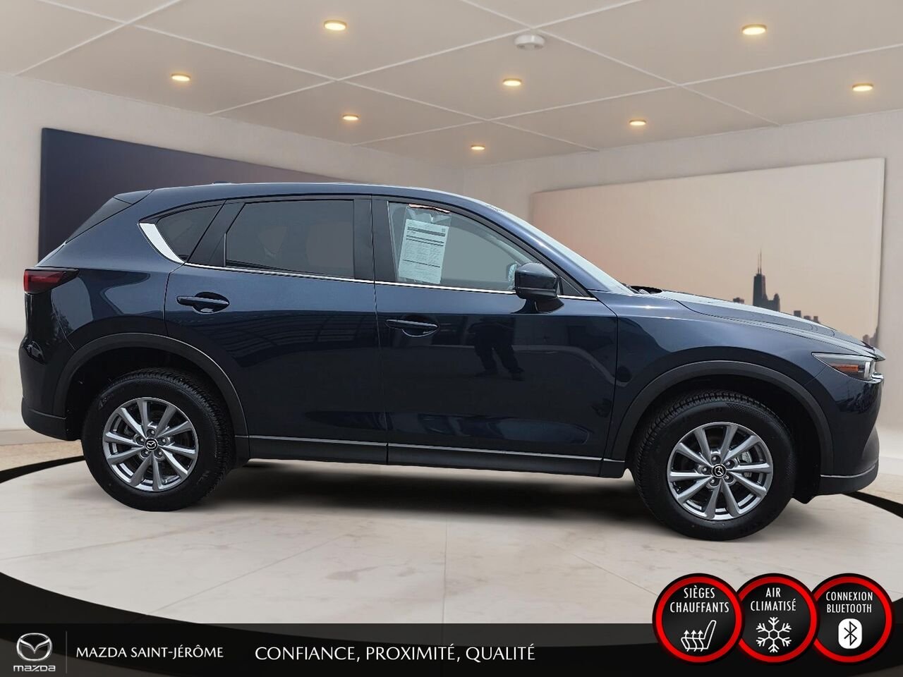 Mazda CX-5 GS | CUIR | AWD | MAGS | 2025 Bleu Saint-Jérôme - photo #3