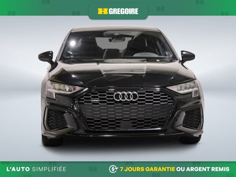 Audi A3 Progressiv AWD AUTO A/C CUIR TOIT NAV MAGS CAM RECUL BLEUTOOTH 2023 Noir