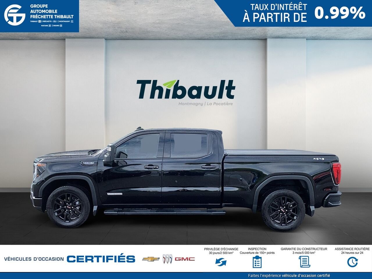 GMC SIERRA K15 Elevation cabine multiplace 4RM 157 po 2026 Noir Montmagny - photo #4