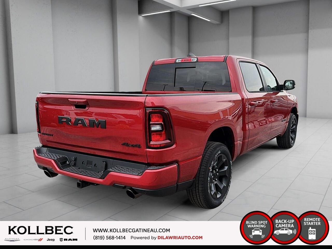 2026 RAM 1500 261330 | Sport cabine d'équipe 4x4 caisse de 5 pi 7 po Molten Red Pearl Gatineau - photo #4