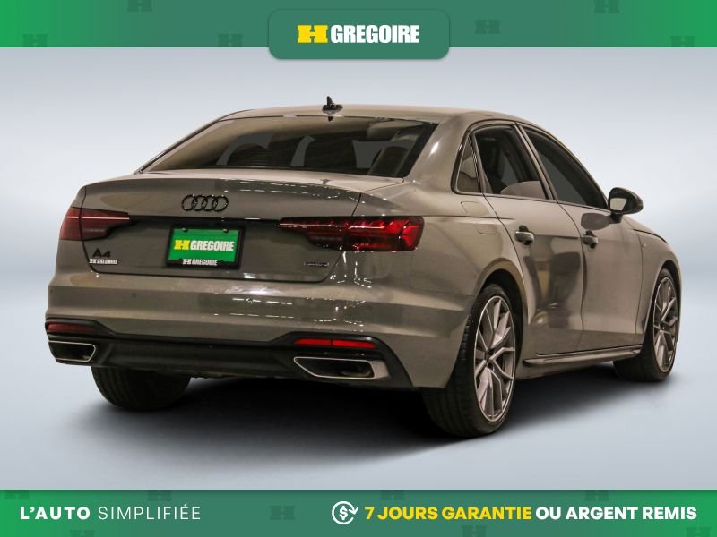 Audi A4 822607 | Progressiv AWD AUTO AC CUIR TOIT NAV CAM RECUL BLE 2022 Gris Laval - photo #8