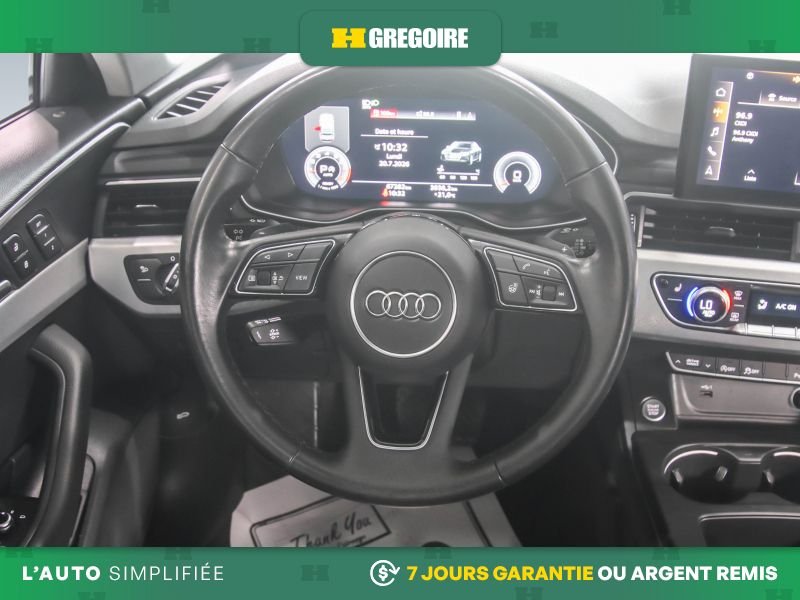 Audi A4 821306 | PROGRESSIVE AWD AUTO A/C CUIR TOIT NAV MAGS 2021 Noir Laval - photo #25