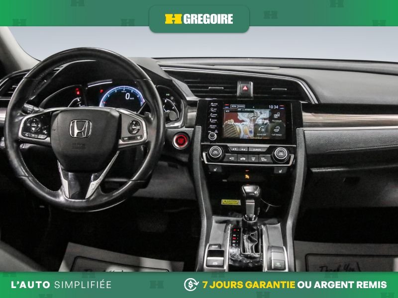 Honda Civic 820731 | Touring AUTO AC CUIR TOIT NAV MAGS CAM RECUL BLEUT 2019 Gris Laval - photo #18
