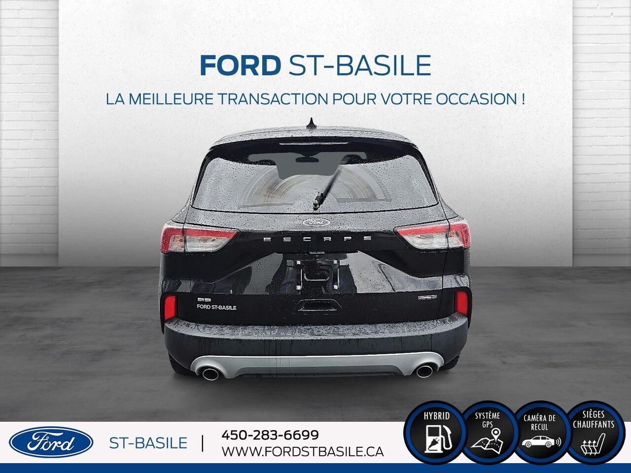 Ford Escape 2022 Noir Saint-Basile-le-Grand - photo #6