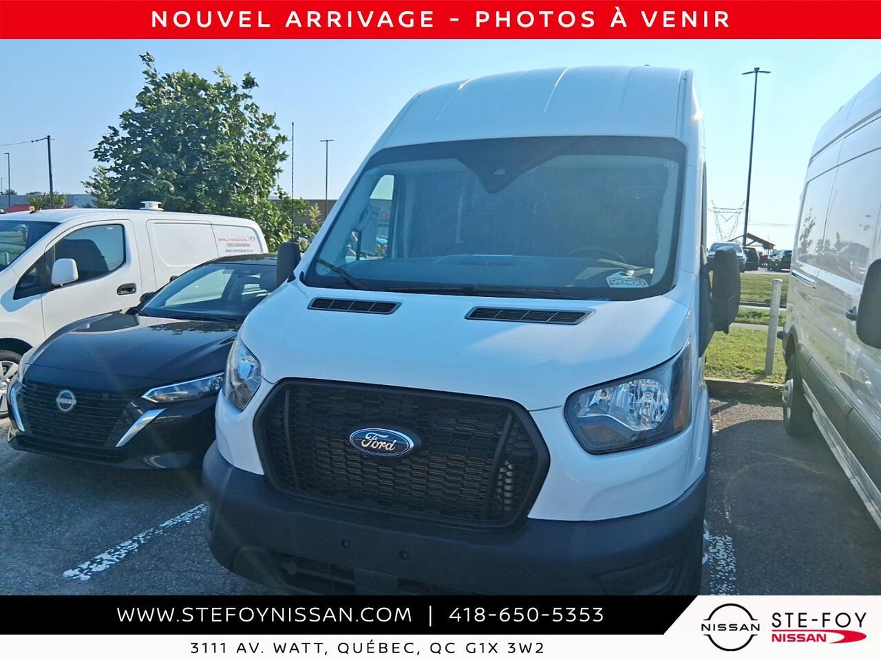 White 2025 Ford Transit Cargo Van All-Wheel Drive Automatic