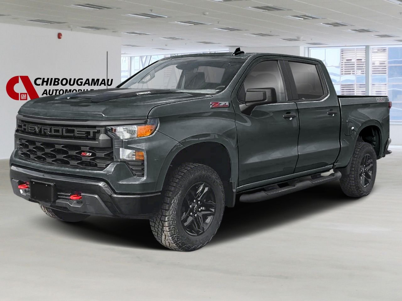 CHEVROLET Silverado 1500 K1500 SILVERADO CREW CAB CUSTOM TRAIL BOSS STD/BOX (2CX) 2026 Gris cyprès Chibougamau - photo #0