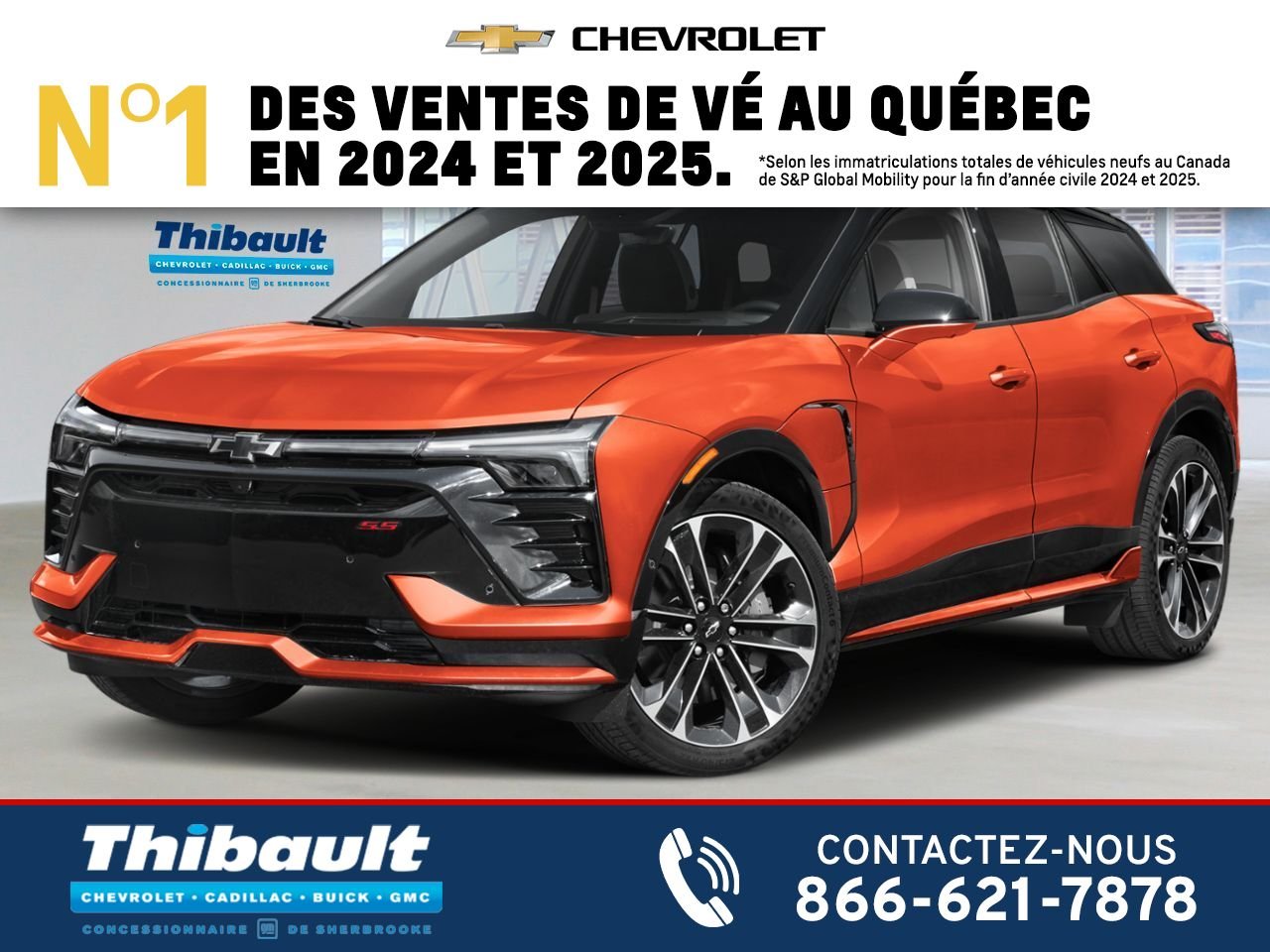 CHEVROLET BLAZER EV Traction intégrale 4 portes SS 2027 ORANGE HABANERO Sherbrooke - photo #0