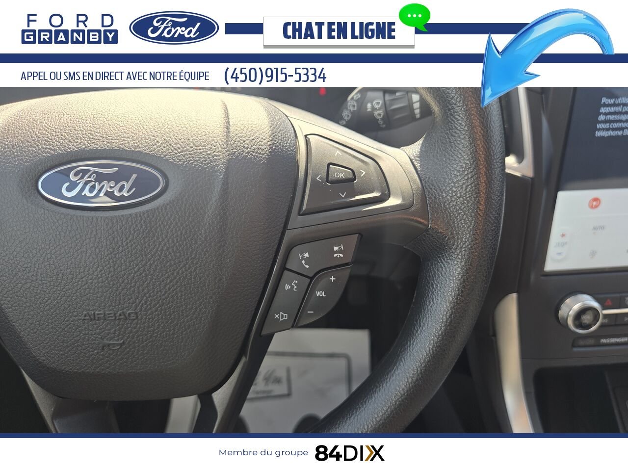 Ford Edge 2022 Blanc Granby - photo #11