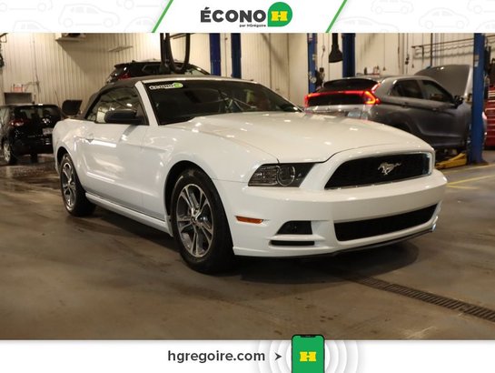2014 Ford Mustang V6 Premium CONVERTIBLE GR ÉLEC A/C MAGS White