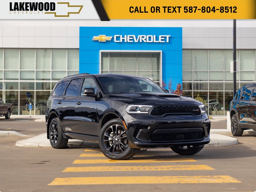 2026 Dodge Durango GT Plus Blacktop AWD 3.6L 7-Passenger | Leather Heated & Vented Seats Black